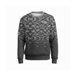 Custom Black & Grey Abstract Sublimated Sweatshirt