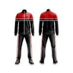 Black & Red Sublimated Warmup Set Pro Team Suit
