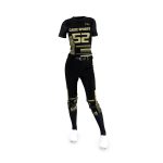Custom Black & Gold “Cadiz Sports” Sublimated Asymmetrical Softball Uniform