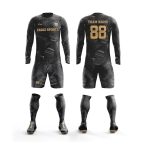 Black & Grey Digital Camo Soccer Uniform Set