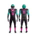 American Football Uniform Black, Teal & Pink
