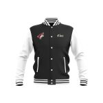 Custom Black & White “Coyote” Performance Letterman Jacket