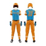 Orange & Sky Blue Baseball Uniform Custom Pro Sportista Team Set