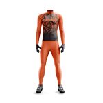 Custom Burnt Orange & Black “cadiz sports” Full Body Sublimated Thermal Suit