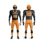 American Football Uniform Black & Orange