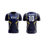 Navy Blue & Gold Elite Performance T Shirt