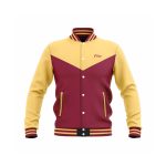 Custom Maroon & Gold “Hoops Hero” Performance Letterman Jacket